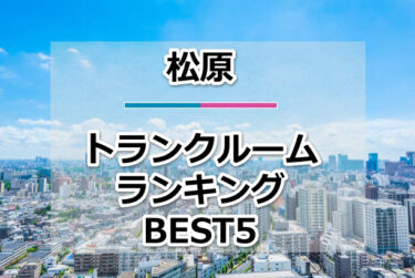 【格安】松原トランクルームおすすめランキングBEST5を紹介！
